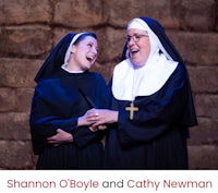 two nuns with the words shannon o'boyle and cathy newman