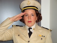 a woman in a uniform